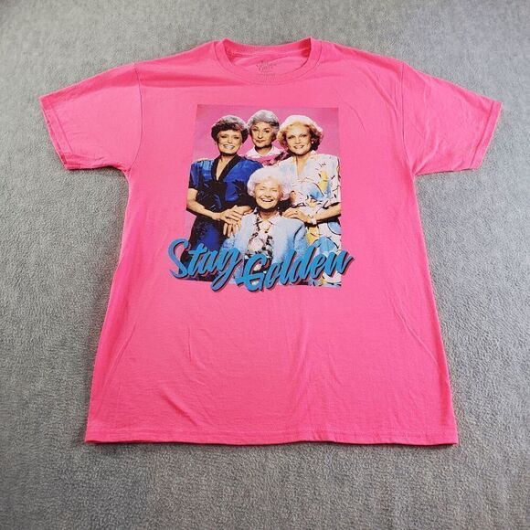 The Golden Girls Shirt Womens Medium Pink Short Sleeve Crew Neck Pullover Tee - Picture 1 of 8